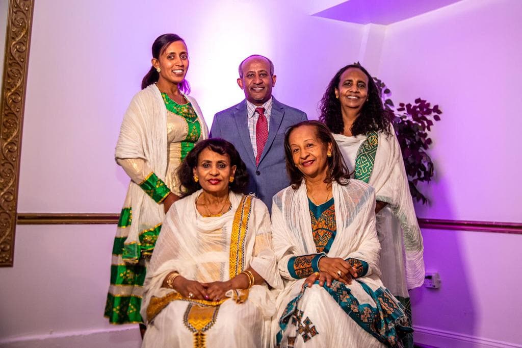 Group portrait in traditional dress